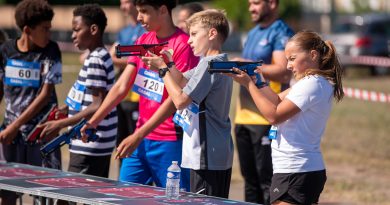 Le club fait découvrir le Laser Run à 140 collégiens lors des Championnats de France Militaires